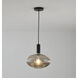 Canada 1 Light 12 inch Black and Antique Gold Pendant Ceiling Light